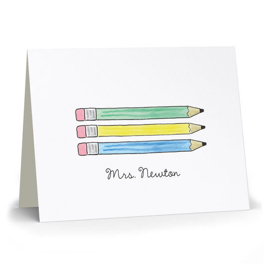 Pencil It In Folded Note Cards